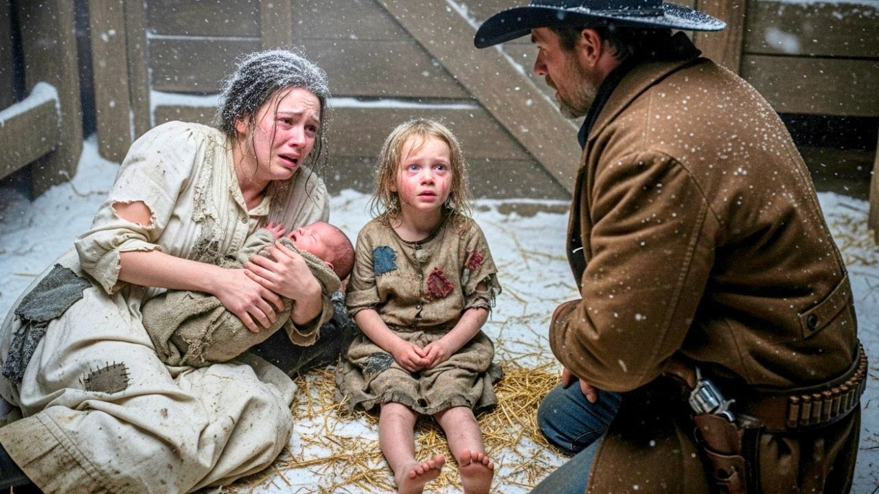 On New Year’s Eve, He Found Her Sleeping in the Hayloft with Two Girls — His Choice Saved Them All